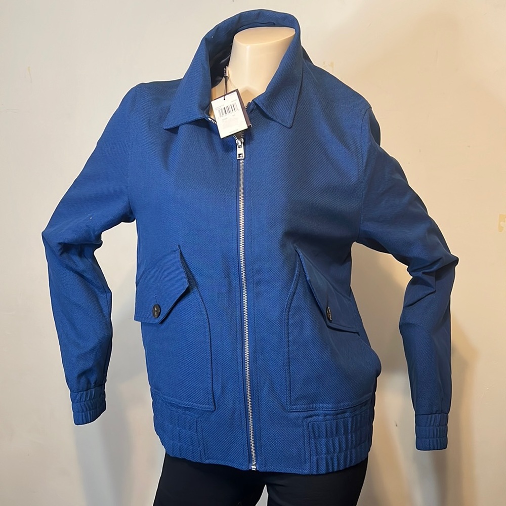 NWT - Men’s Michael Kors ocean blue bomber jacket - M
